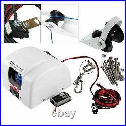 12V Boat Electric Anchor Winch + Remote Wireless Control Marine Saltwater 25 LBS
