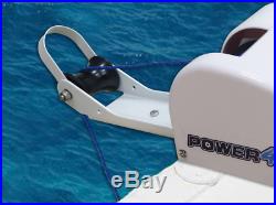 12V Electric Anchor Winch For Saltwater White 25LBS Marine Boat Yacht Pontoon