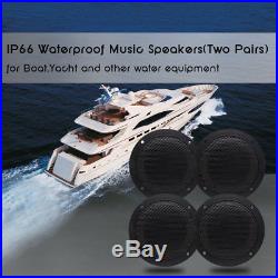 12 V Boat UTV Marine Bluetooth AM FM Audio Radio Stereo+42 Pair 2 way Speakers