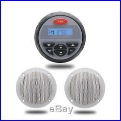 12 V Marine Audio Stereo Boat Bluetooth Radio MP3 Player+4Car Outdoor Speakers