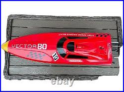 31 Vector80 ABS Hull Boat Ship RTR 2.4Ghz Radio RC Brushless Motor (3) Battries