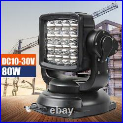 360° LED Searchlight Truck Boat Car Marine Wireless Spotlight + Remote Control