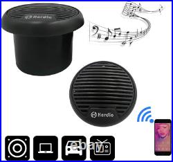 3 Inch Marine Bluetooth Speakers Boat Motorcycle Hot Tub Stereo with Max Power