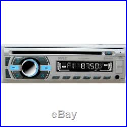 400W Marine Amplifier, Bluetooth CD Boat Radio, Cover, Antenna, 5 Speakers