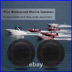 4 Boat Speakers +Marine Radio Bluetooth Audio Stereo Mp3 Player+ FM AM Antenna