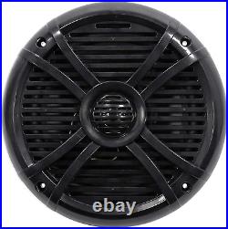 (4) RMSTS80B 8 2000 Watt Waterproof Marine Boat Speakers 2-Way Black