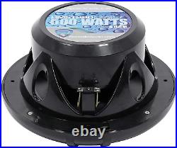 (4) RMSTS80B 8 2000 Watt Waterproof Marine Boat Speakers 2-Way Black