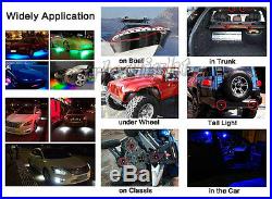 4x RGB LED Rock Light Wireless Bluetooth Trucks Multi-Color APP & Switch Control