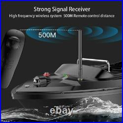 500M Wireless RC Carp Fishing Bait Boat Hook Post Dual Motors Fish Finder Assist