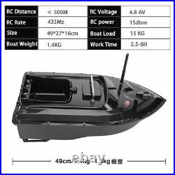 500M Wireless RC Carp Fishing Bait Boat Hook Post Dual Motors Fish Finder Assist