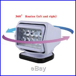 50W LED Remote Control Searchlight Truck Boat Car Marine Wireless Spotlight