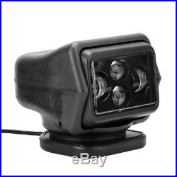 60W LED Spotlight Wireless Remote Control Searchlight For Truck Car Boat Marine
