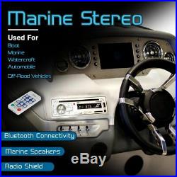 6.5 Bluetooth Marine Pontoon Boat Stereo Speaker Waterproof Radio Sound Control