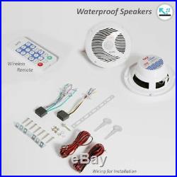 6.5 Bluetooth Marine Pontoon Boat Stereo Speaker Waterproof Radio Sound Control
