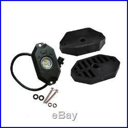 6x Pods White & RGB LED Rock Light Wireless Bluetooth Music Control + Wiring kit