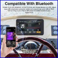 8 Boat Marine Stereo Receiver MP5 Bluetooth Audio Gauge Waterproof Radio Player
