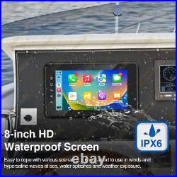 8 Boat Marine Stereo Receiver MP5 Bluetooth Audio Gauge Waterproof Radio Player