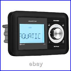 Aquatic AV Waterproof Marine CP6 Stereo AM/FM Radio Bluetooth/MP3/USB/AUX