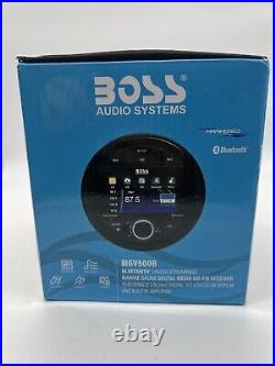 BOSS Audio MGV500B Bluetooth Enabled In Dash Marine Gauge AM/FM Receiver Color S