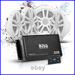 BOSS Audio Systems ASK904B. 64 Boat 6.5 Speakers Amplifier Bluetooth Remote