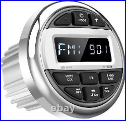 Bluetooth Marine Boat Radio Receiver Waterproof Gauge Stereo System HD LCD Aux