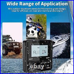 Bluetooth Marine Digital Media Receiver 2.8 LCD Display Waterproof Boat Rad