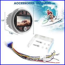 Bluetooth Marine Gauge Radio Receiver Waterproof Boat Stereo Digital Mult