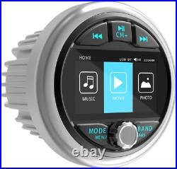 Bluetooth Marine Gauge Radio Receiver Waterproof Boat Stereo Digital Mult