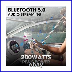 Bluetooth Marine Gauge Stereo System Waterproof Boat AM FM Radio Receiver