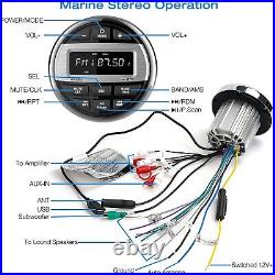 Bluetooth Marine Radio Boat Stereo Waterproof Audio Receiver Digital Grade Play