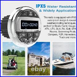 Bluetooth Marine Radio Boat Stereo Waterproof Boat Audio Receiver Digital M