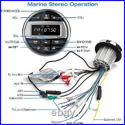 Bluetooth Marine Radio Boat Stereo Waterproof Boat Audio Receiver Digital M