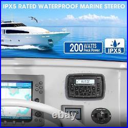 Bluetooth Marine Radio Receiver Waterproof 200 Watts Boat Stereo Head Unit