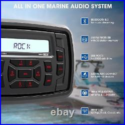 Bluetooth Marine Radio Receiver Waterproof 200 Watts Boat Stereo Head Unit