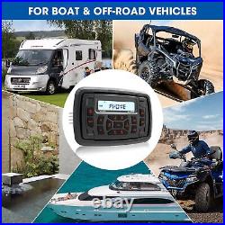 Bluetooth Marine Radio Receiver Waterproof 200 Watts Boat Stereo Head Unit