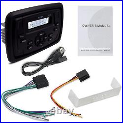 Bluetooth Marine Stereo Audio Receiver Boat Motorcycle Radio Car USB MP3 Player