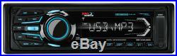Bluetooth SD USB iPod AM FM Marine Boss Radio & 4 Black 5.25 100W Boat Speakers