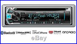 Bluetooth USB iPod CD Boat Kenwood Radio, Enrock Silver 6.5120W Marine Speakers