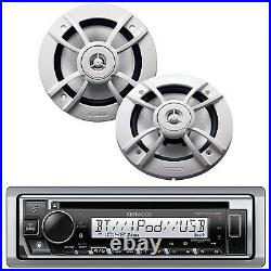Boat Audio Package KMRD378BT Bluetooth CD Receiver, 2x KFC1633MRW 6.5 Speakers