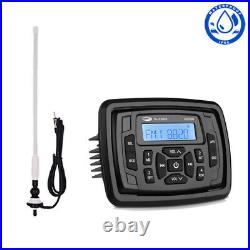 Boat Audio System Receiver Marine FM AM Radio + Waterproof IP66 Antenna