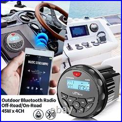 Boat Bluetooth Marine Stereo Radio Boat Radio AM FM Tuner Bluetooth