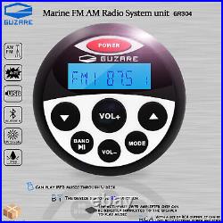 Boat Bluetooth Stereo System unit with 4 Marine Waterproof Speakers for Yacht