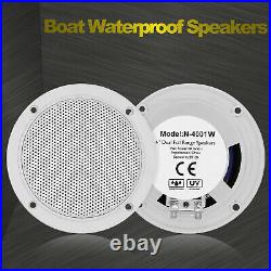 Boat Bluetooth Stereo System unit with 4 Marine Waterproof Speakers for Yacht