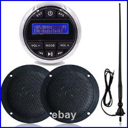 Boat DAB+ Radio Kit Waterproof Marine Stereo Receiver and Speakers and Antenna