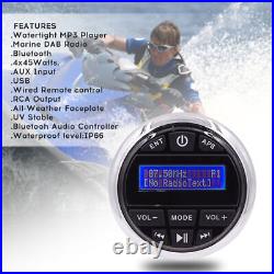 Boat DAB+ Waterproof Marine Audio Stereo Receiver Bluetooth Radio for UTV ATV RV