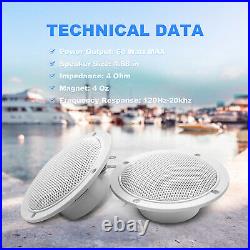 Boat Stereo Bluetooth Audio Marine Radio + 2Pair Waterproof Car Speakers + USB