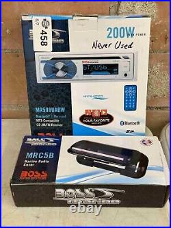 Boss Audio MR508UABW Stereo for boat or pontoon / plus cover