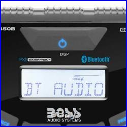 Boss Gauge Marine Bluetooth MP3 Radio Stereo Boat Audio Receiver Player (2 Pack)