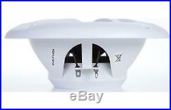 Boss MCKGB350W. 6 Boat Marine Gauge Bluetooth Radio Stereo White 6.5 Speakers