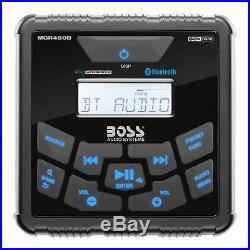 Boss MGR450B Gauge Marine Bluetooth MP3 Radio Stereo Boat Audio Receiver Player